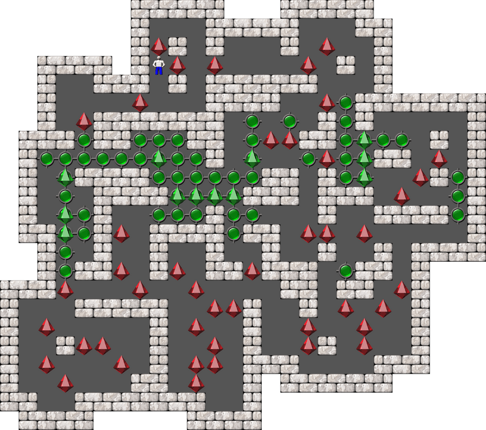 Sokoban Mass Remodel level 254